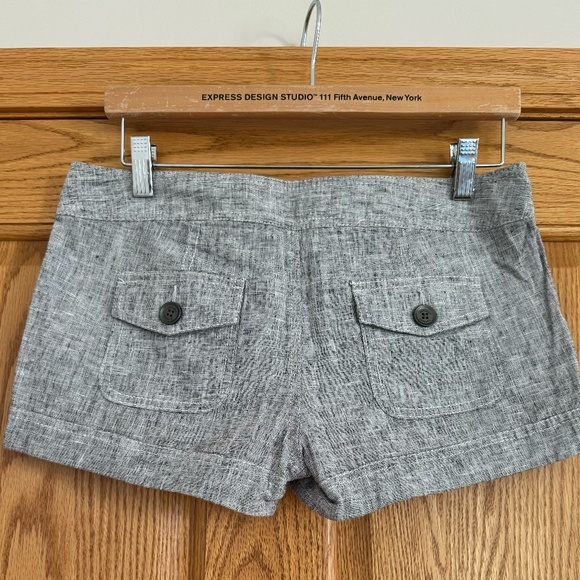 Express GRAY/WHITE/BLACK Shorts Women's SIZE 0 - Picture 5 of 5